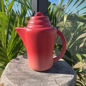 MSRF Design Studios Chicago Tea Pot Two tone Red